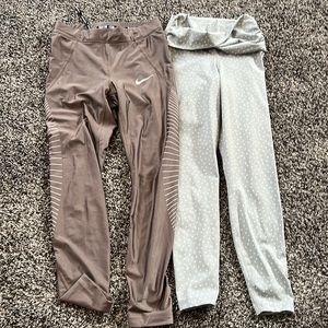 Two pairs of Nike yoga pants, size small